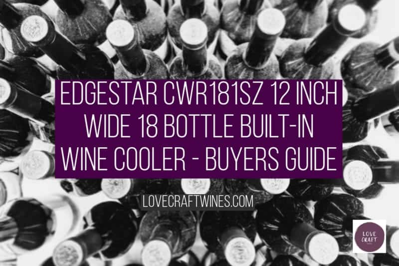 EdgeStar CWR181SZ 12 Inch Wide 18 Bottle Built-In Wine Cooler