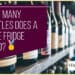 How many bottles does a wine fridge hold?